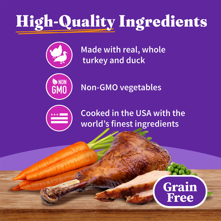 Grain Free Turkey & Duck Recipe Adult Wet Dog Food, 5.5 oz can (case of 12)
