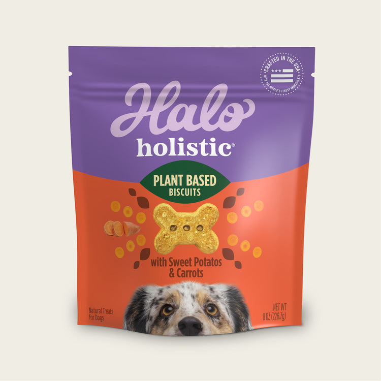Holistic Plant Based with Sweet Potatoes & Carrots Dog Biscuits 8 oz