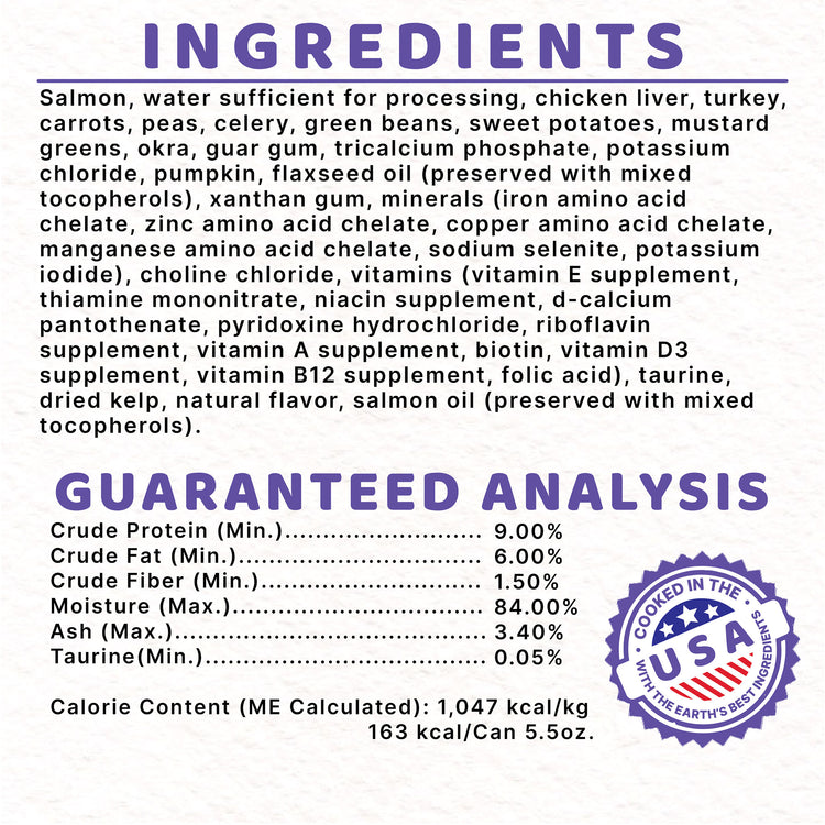 Grain Free Chicken, Salmon, and Turkey Indoor Adult Wet Cat Food Variety Pack, 5.5 oz can (case of 12)