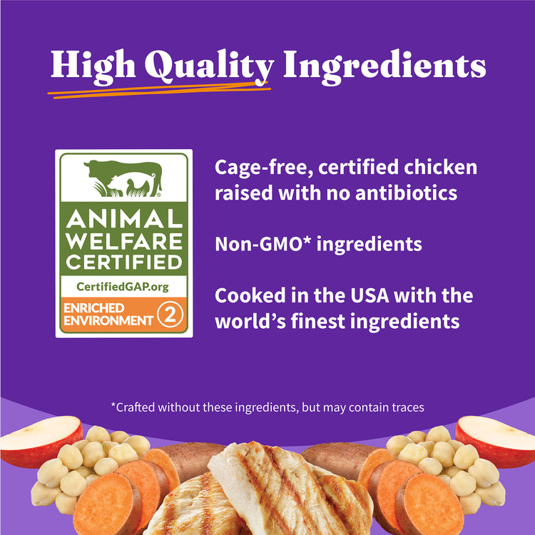 Holistic Grain Free Cage-Free Chicken & Sweet Potato Recipe Small Breed Dry Dog Food