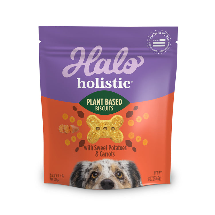 Holistic Plant Based with Sweet Potatoes & Carrots Dog Biscuits 8 oz