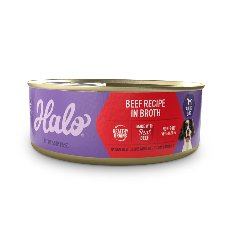 Halo® Holistic Adult Dog - Beef Stew, 5.5 oz can (case of 12)
