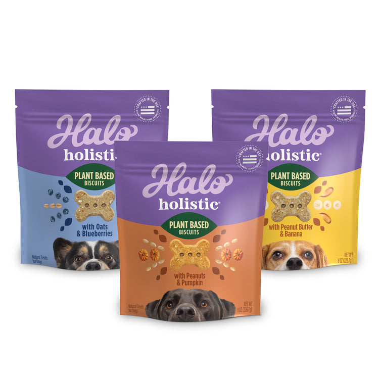 Holistic Plant Based Dog Biscuits Variety 3 Pack