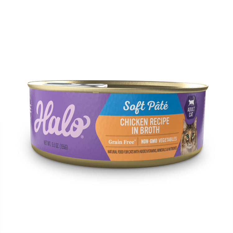 Halo® Adult Cat - Grain Free Chicken Stew, 5.5 oz can (case of 12)