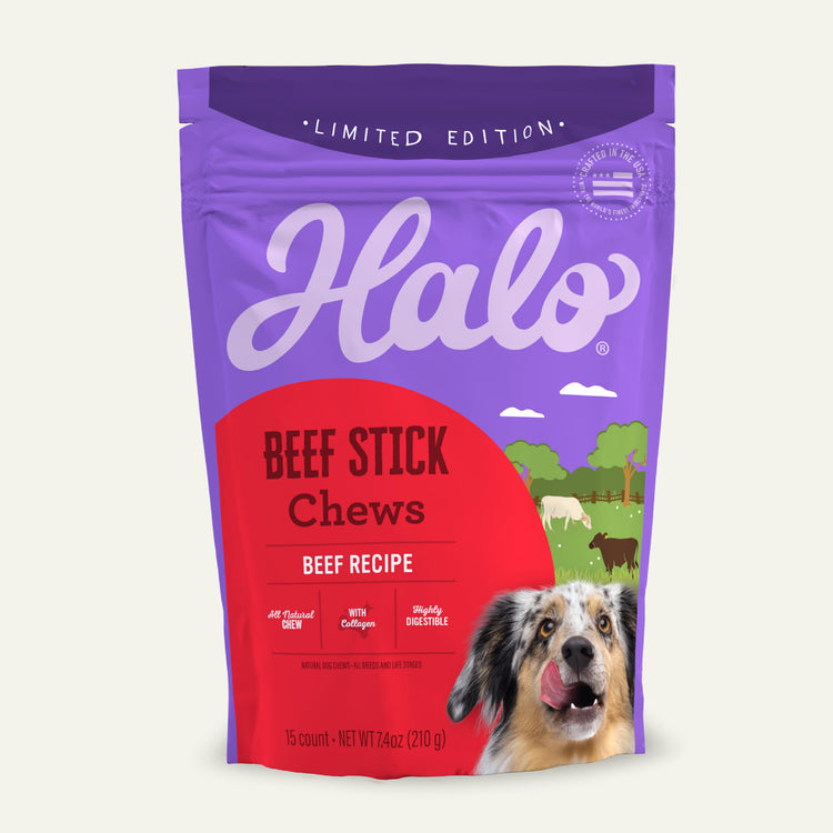 Halo Beef Stick Chews 7.4oz bag
