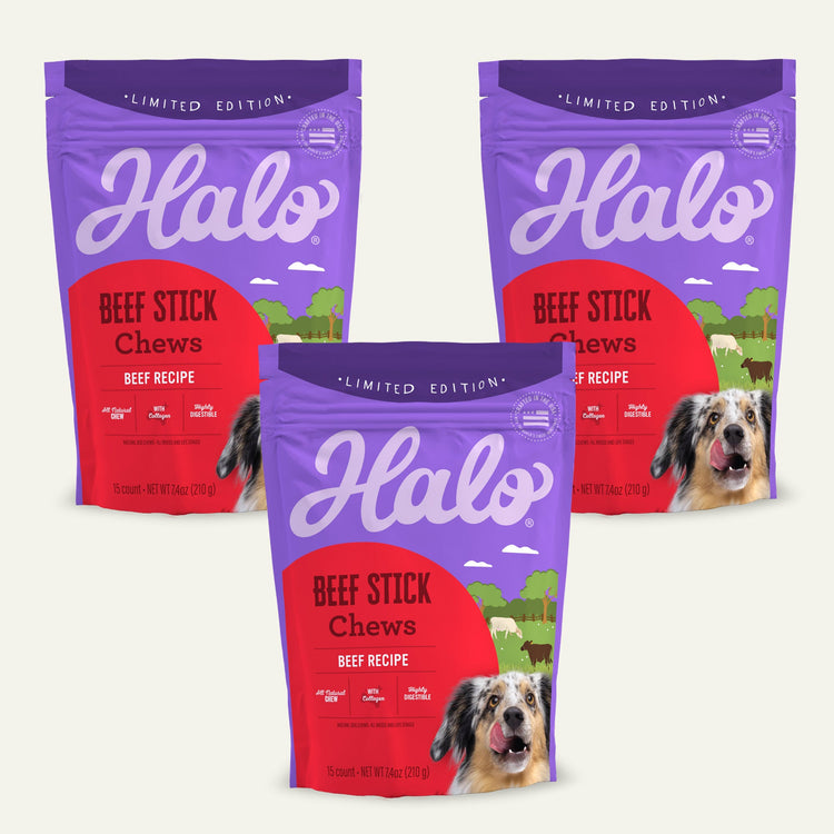 Halo Beef Stick Chews - 3 Pack