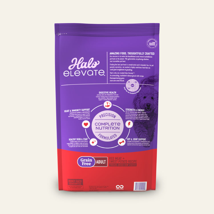 Halo® Elevate Dog Grain Free Red Meat Recipe Dry Food