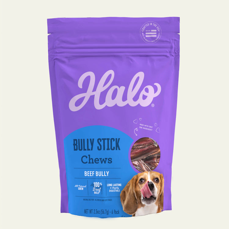 Halo 6" Bully Sticks - 6 Pack