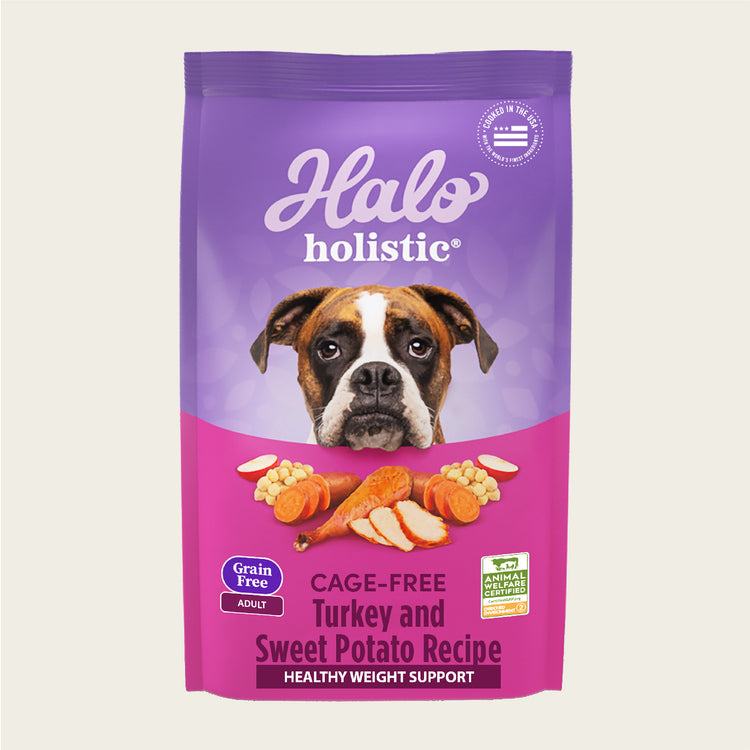 Holistic Healthy Weight Support Grain Free Cage-Free Turkey & Sweet Potato Recipe Adult Dry Dog Food