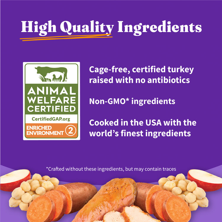 Holistic Healthy Weight Support Grain Free Cage-Free Turkey & Sweet Potato Recipe Adult Dry Dog Food