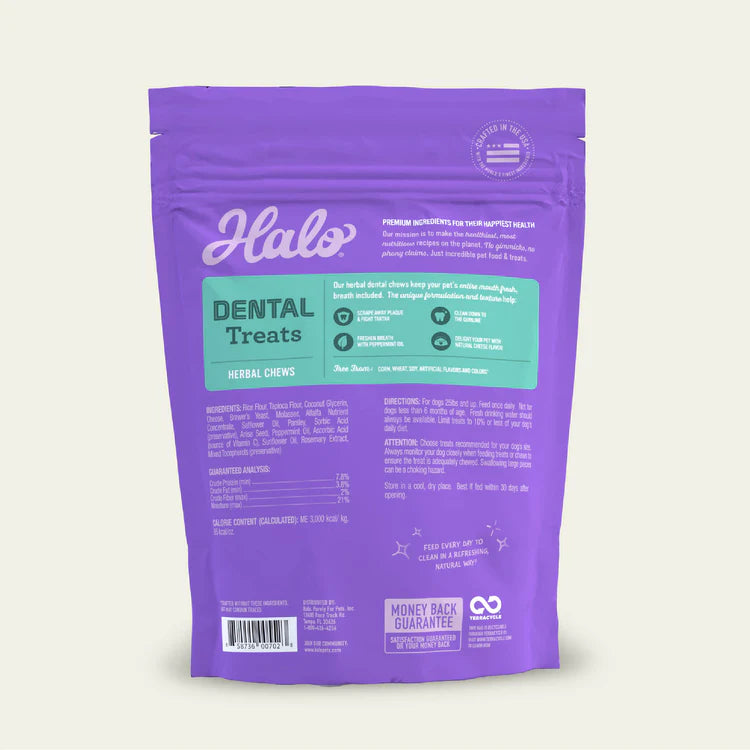Halo® Herbal Dental Chew Buy 2 Get 1 Free + Free Treat Bundle Pack