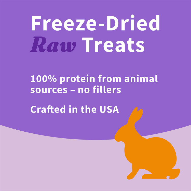 Halo Freeze-Dried Raw Rabbit Treat 2.3oz bag