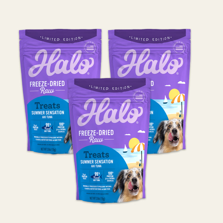 Halo® Freeze-Dried Raw Ahi Tuna Treat 3 Pack